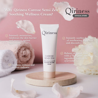 QIRINESS CARESSE SENSI ZEN Soothing Wellness Cream 100ml | Krim Melembapkan Kulit Sensitif