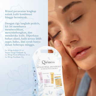 QIRINESS MON KIT RITUEL SPA PURIFANT Purifying Ritual Home Spa Kit | Paket Perawatan Kulit Berminyak