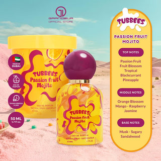 Grandeur Tubbees ICE CREAM SERIES - Passion Fruit Mojito Eau de Parfum 50ML | Dubai Gourmand Perfume