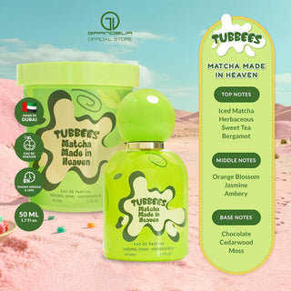 Grandeur Tubbees ICE CREAM SERIES - Matcha Made In Heaven Eau de Parfum 50ML | Dubai Gourmand Perfume