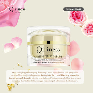 QIRINESS CARESSE TEMPS SUBLIME Ultimate Anti-Age Redensifying Cream 50ml | Krim Wajah Anti Aging