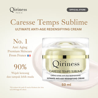 QIRINESS CARESSE TEMPS SUBLIME Ultimate Anti-Age Redensifying Cream 50ml | Krim Wajah Anti Aging