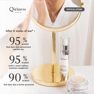 QIRINESS CARESSE ECLAT PARFAIT Global Brightening & Unifying Cream 50ml | Krim Samarkan Flek Hitam