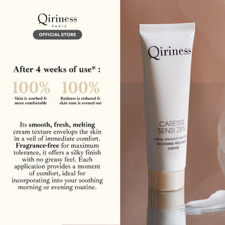 QIRINESS CARESSE SENSI ZEN Soothing Wellness Cream 100ml | Krim Melembapkan Kulit Sensitif
