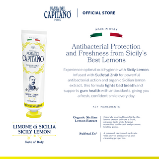 Pasta Del Capitano 1905 Toothpaste - Sicily Lemon