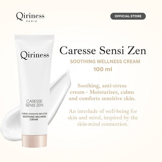 QIRINESS CARESSE SENSI ZEN Soothing Wellness Cream 100ml | Krim Melembapkan Kulit Sensitif