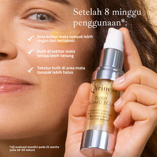 QIRINESS ELIXIR REGARD ECLAT Radiance Eye Contour Serum 15ml | Membantu Mencerahkan Kantung Mata
