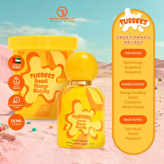 Grandeur Tubbees ICE CREAM SERIES - Sweet Mango Melody Eau de Parfum 50ML | Dubai Gourmand Perfume