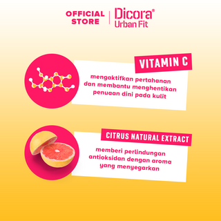 DICORA URBAN FIT SHOWER GEL CITRUS & PEACH VITAMIN C