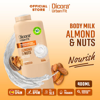DICORA URBAN FIT NOURISHING BODY MILK ALMOND & NUTS VITAMIN B