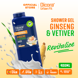 DICORA URBAN FIT SHOWER GEL GINSENG & VETIVER DETOX