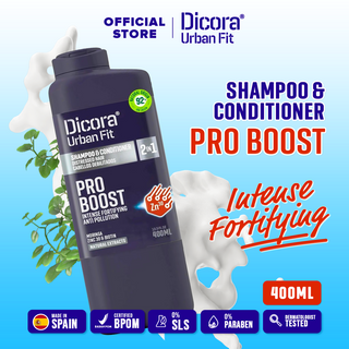 DICORA URBAN FIT 2 IN 1 SHAMPOO & CONDITIONER PRO BOOST 400ML