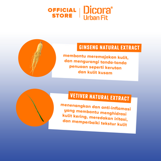 DICORA URBAN FIT SHOWER GEL GINSENG & VETIVER DETOX