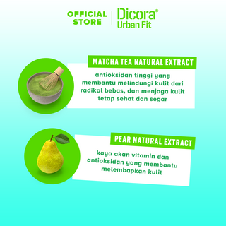 DICORA URBAN FIT SHOWER GEL MATCHA TEA & PEAR DETOX
