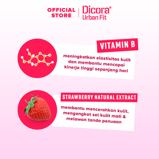 DICORA URBAN FIT NOURISHING SHOWER GEL STRAWBERRY & MILK VITAMIN B