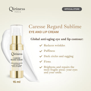 Goby Beauty - QIRINESS CARESSE REGARD SUBLIME Eye and Lip Cream 15ml | Krim Mata & Bibir Premium Anti Aging