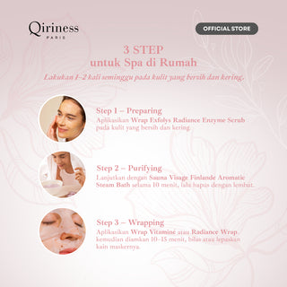 QIRINESS MON KIT RITUEL SPA ÉCLAT My Radiance Ritual Home Spa Kit | Paket Perawatan Kulit Glowing