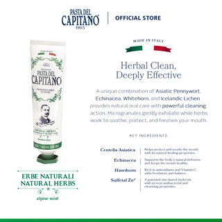 Pasta Del Capitano 1905 Toothpaste - Natural Herbs