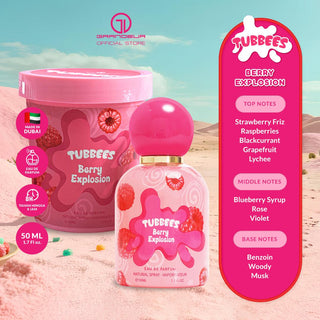 Grandeur Tubbees ICE CREAM SERIES - Berry Explosion Eau de Parfum 50ML | Dubai Gourmand Perfume