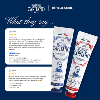 [Bundle] Pasta del Capitano Toothpaste - Functional Line Series | Sensitive - Vitamins - Caries Protection