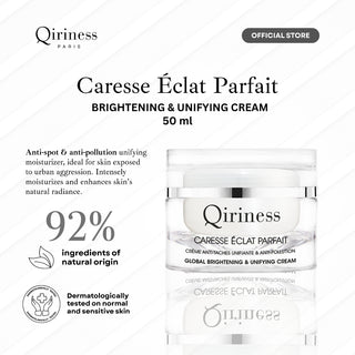 QIRINESS CARESSE ECLAT PARFAIT Global Brightening & Unifying Cream 50ml | Krim Samarkan Flek Hitam
