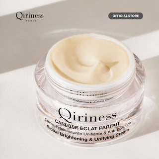 QIRINESS CARESSE ECLAT PARFAIT Global Brightening & Unifying Cream 50ml | Krim Samarkan Flek Hitam