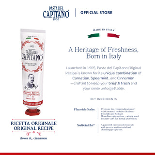 [Bundle] Pasta Del Capitano Toothpaste - Aroma Line Series | Herbs - Sicily Lemon - Original Recipe