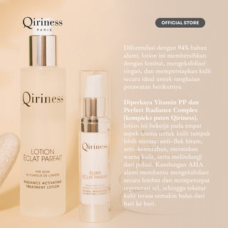 QIRINESS LOTION ECLAT PARFAIT Radiance Activating Treatment 200ML | Losion Meratakan Warna Kulit