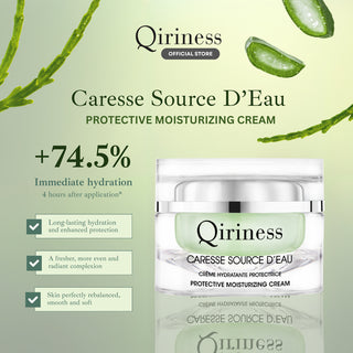 QIRINESS CARESSE SOURCE D'EAU Protective Moisturizing Cream 50ml | Krim Wajah untuk Melembapkan