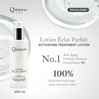 QIRINESS LOTION ECLAT PARFAIT Radiance Activating Treatment 200ML | Losion Meratakan Warna Kulit